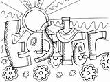 Easter Cross Doodle coloring Page  Download Print Or Color Online For sketch template