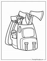 40 Camping & Hiking Coloring Pages Free PDF Printables sketch template