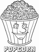 Cartoon Popcorn Bag coloring Page  Download Print Or Color Online For sketch template