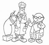 Beaker Muppet Coloring Page Pages sketch template