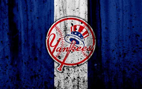 Download Logo Baseball MLB New York Yankees Sports 4k Ultra HD Wallpaper