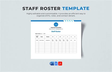 Blank Roster Template in Google Docs, Word, PDF - Download | Template.net