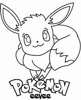 Pokemon Eevee Coloring Pages sketch template