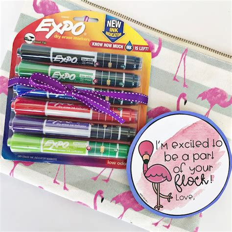 Back to School Teacher's Gift with Expo Markers - Apples and ABC's