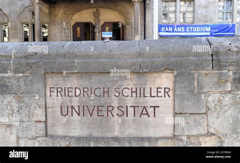 Jena, Germany. 07th Sep, 2020. "Friedrich Schiller University" is located at the entrance to the ...