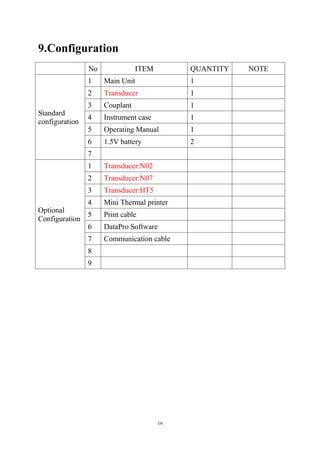 Ultrasonic Thickness Gauge Instruction Manual | PDF