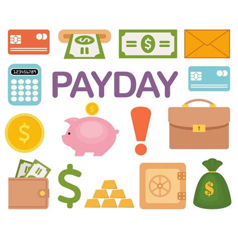 Money Clipart. Cash Payday Dollars. Vector Banking Graphic. - Etsy