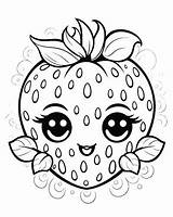 Strawberry Coloring Pages sketch template