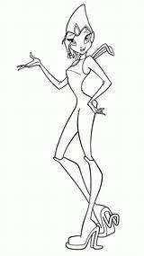 Tecna Winx Coloring Page Free Printable Pages sketch template