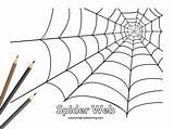 Spider Web Coloring Page sketch template