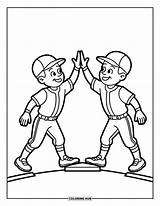 140  Dibujos De Béisbol Para Colorear Niños Y Adultos PDFs Gratis sketch template