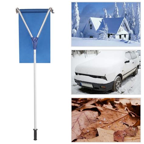 UBesGoo Roof Rake Snow Removal Tool Light weight Extendable for Clearing Snow on Rooftop ...