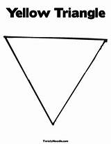 Yellow Triangle Coloring Page From TwistyNoodlecom  Preschool sketch template