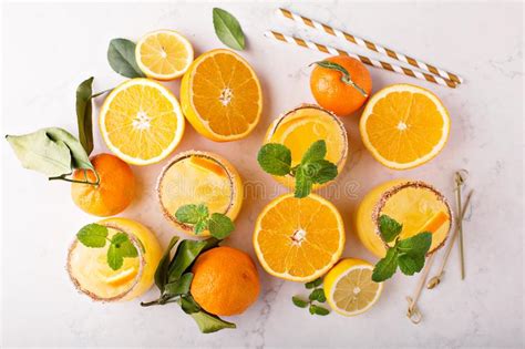 Orange and Lemon Margarita Cocktail Stock Image - Image of fresh, cocktail: 108793009