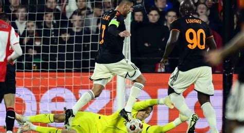 Feyenoord-Roma 1-1, le pagelle: Lukaku, gol pesantissimo. Paredes ...