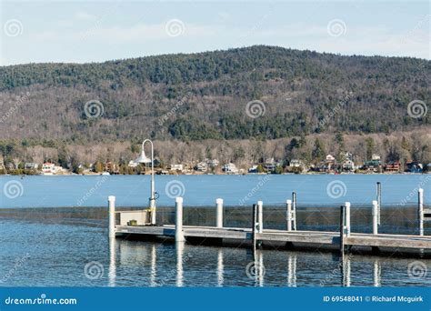 Lake George Winter stock image. Image of nature, hill - 69548041