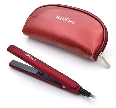 Buy FARI Travel Mini Hair Flat Iron 1/2 Inch Ceramic Tourmaline Hair Straightener with Travel ...