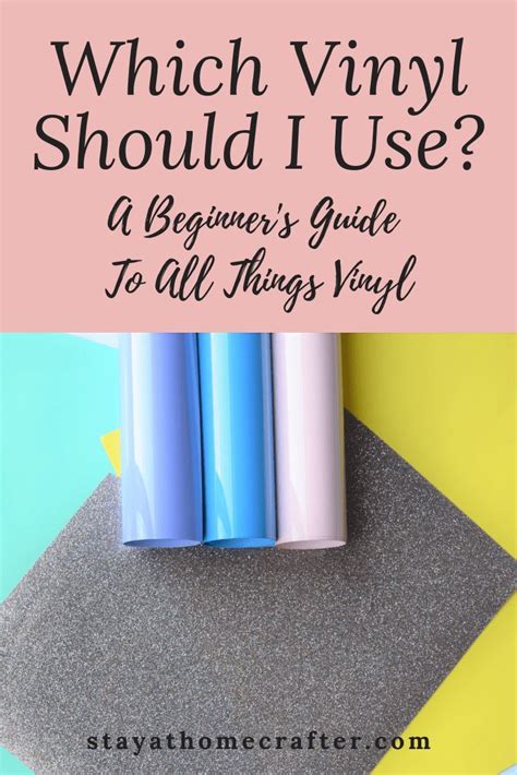 A Beginner’s Guide To All Things Vinyl - stay-at-home crafter | Adhesive vinyl projects ...