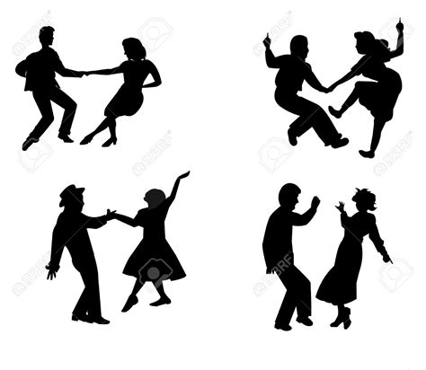 Dance Line Silhouette at GetDrawings | Free download