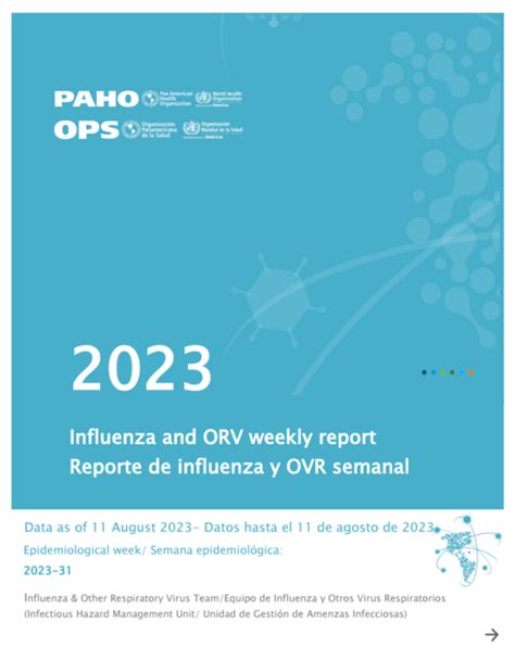 Weekly updates, Influenza Epidemiological Week 31 (11 August 2023 ...