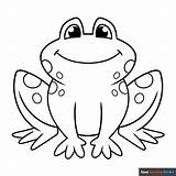 Cartoon Frog Coloring Pages sketch template