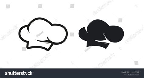 Chef Hat Logo Silhouette Vector Illustartion Stock Vector (Royalty Free ...