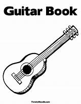 Free Guitar Coloring Pages sketch template