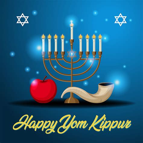 Yom Kippur text with shofar greeting card 1447213 Vector Art at Vecteezy, HD phone wallpaper ...