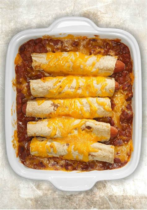 Classic Cheesy Chili Hot Dog Casserole Recipe - Kraft Recipes | Recipes ...