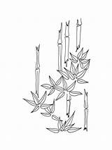 Bamboo coloring pages sketch template