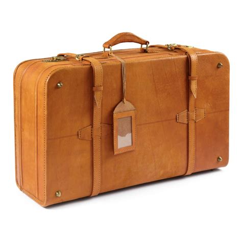 Ashwood Leather Large Vintage Suitcase - Pediwear Luggage
