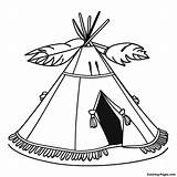 Teepee Coloring Page  Pagescom sketch template