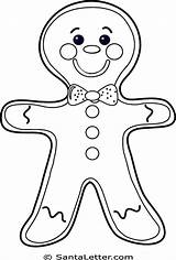 Gingerbread Baby Coloring Page sketch template
