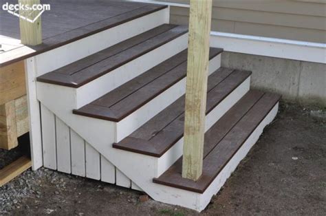 Stair Stringer Attachment - Decks.com | Trex stairs, Building deck ...