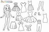 Paper Doll Coloring Pages Printable For Free Download sketch template