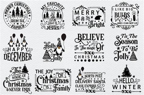 Christmas Svg Bundle free commercial use svg files for Cricut ...