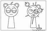 Plus De 20 Coloriages Sprunki Incredibox – Coloriage En Ligne Et à  sketch template