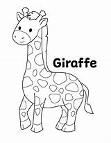 Giraffe Coloring Page  Little Bee Family sketch template