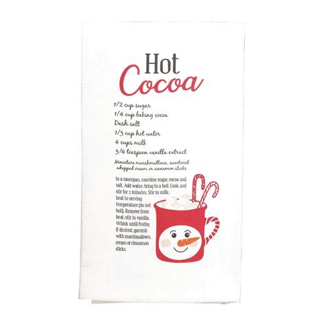 Flour Sack Hot Cocoa Towel - 603799999236