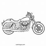 Motorcycle Coloring Pages Free Printable PDF sketch template