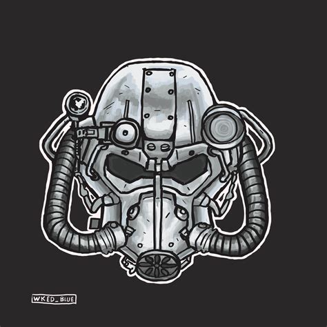 T-60 power armor helmet :) : fo4