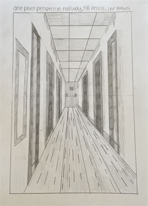 Hallway in One-Point Perspective – ART011