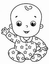 Happy Baby Boy Coloring Page  Free Printable Pages For Kids sketch template