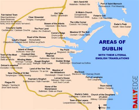 Dublin suburbs map - Map of Dublin suburbs (Ireland)