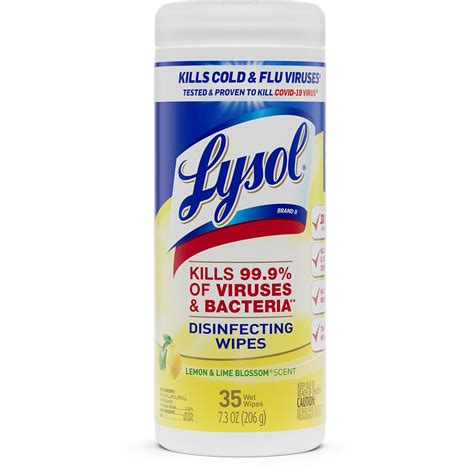 Wholesale Lysol Lemon/Lime Disinfect Wipes RAC81145 in Bulk