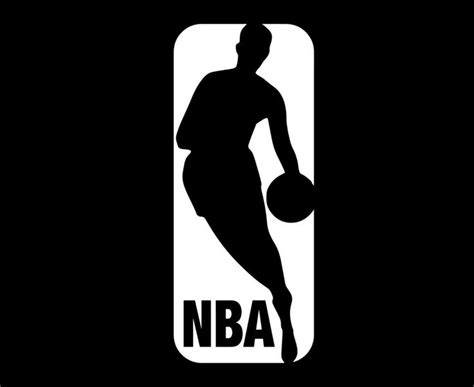 Download NBA Logo Symbol Black And White Design America basketball Vector American Countries ...