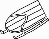 Sled Coloring Sheet sketch template