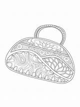 Purse Coloring Pages Printable Sketch Page sketch template