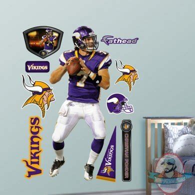 Fathead Christian Ponder Minnesota Vikings NFL | Man of Action Figures