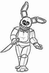 Fnaf Spring Bonnie Coloring Pages sketch template